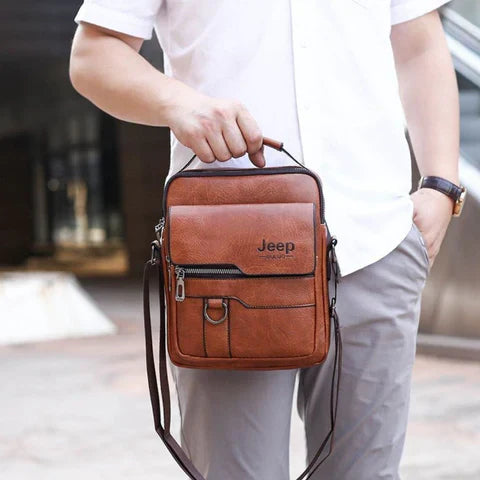 Bolsa Masculina de Couro + Carteira Horizon