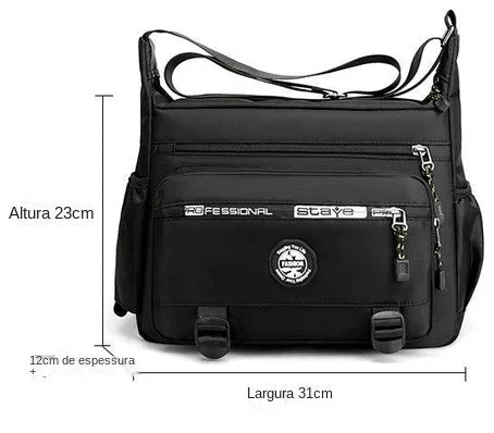 Mochila de Ombro Masculina À Prova d'Água Velvet