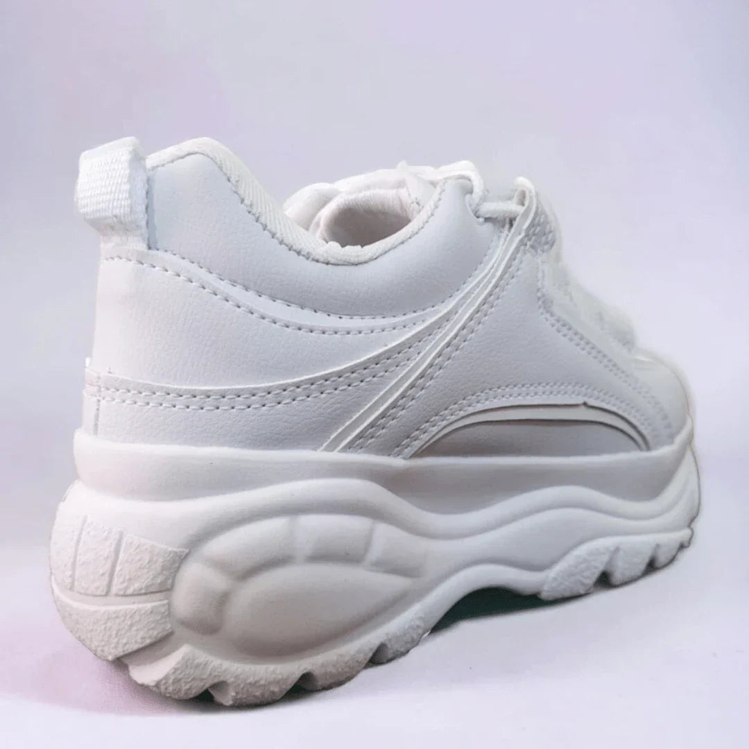 Tênis Feminino Plataforma Branco Blogueira