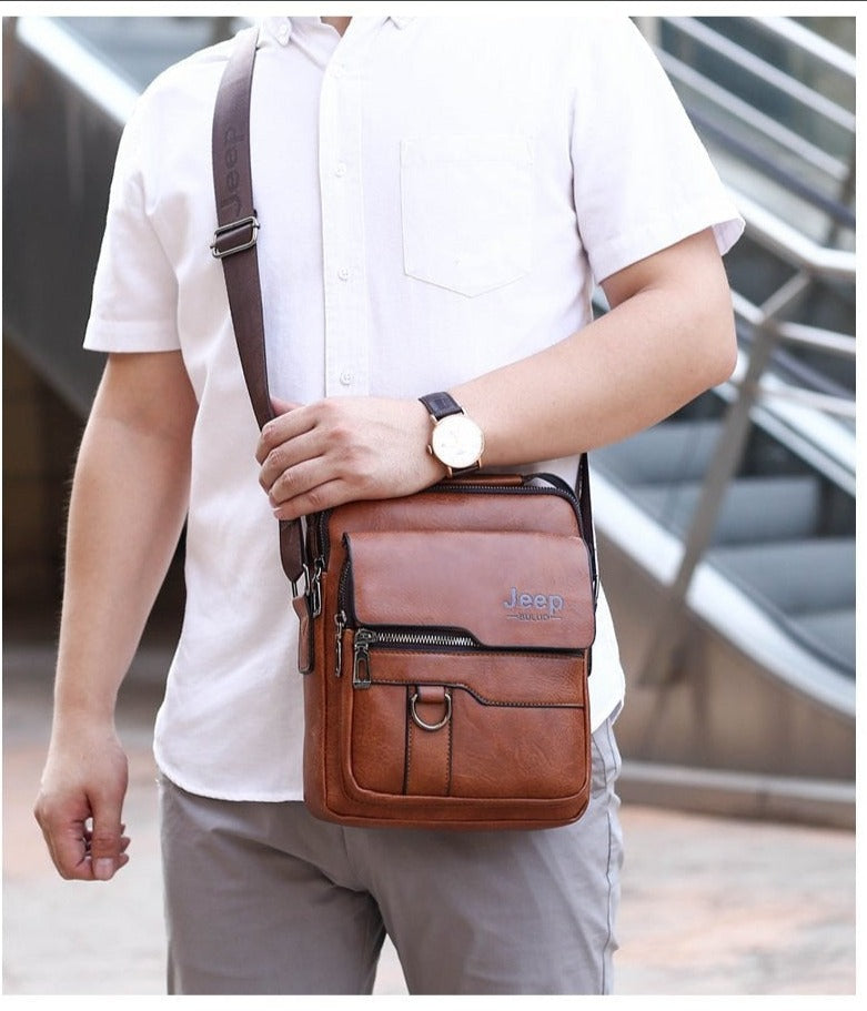 Bolsa Masculina de Couro + Carteira Horizon