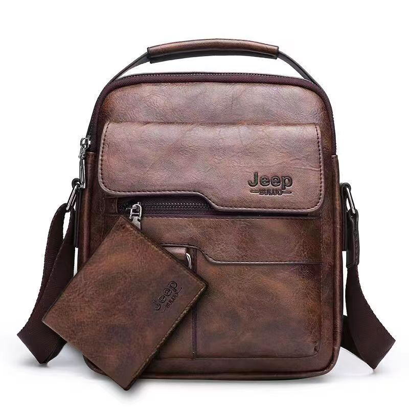 Bolsa Masculina de Couro + Carteira Horizon