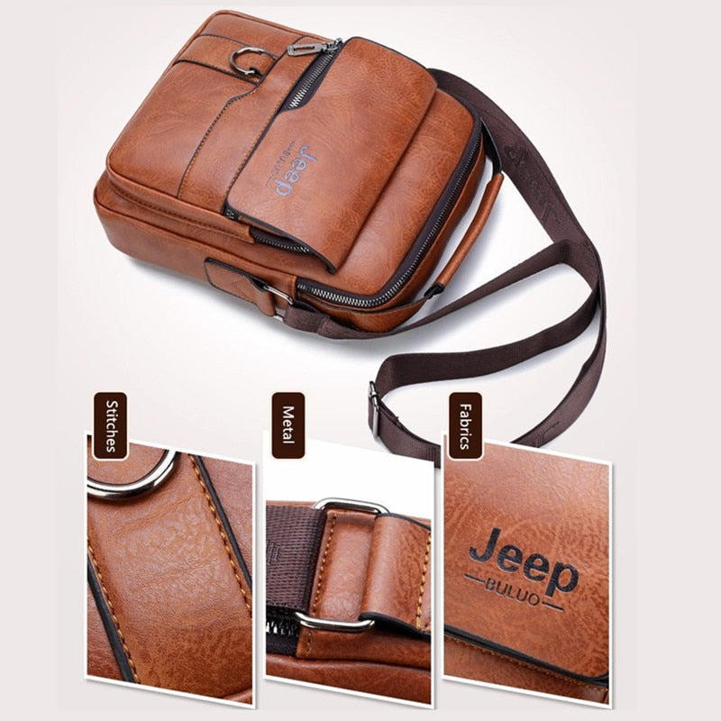 Bolsa Masculina de Couro + Carteira Horizon