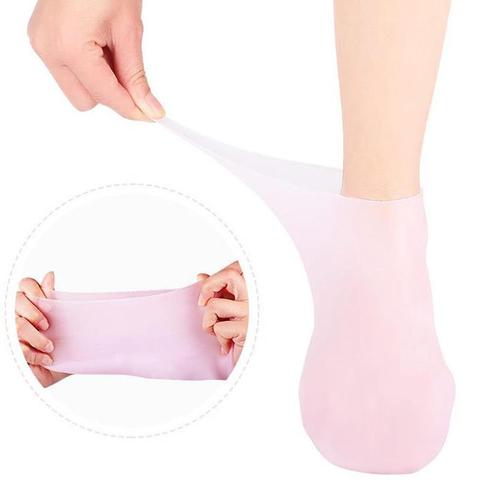Meia de Silicone para Hidratar os Pés e Calcanhar Essence