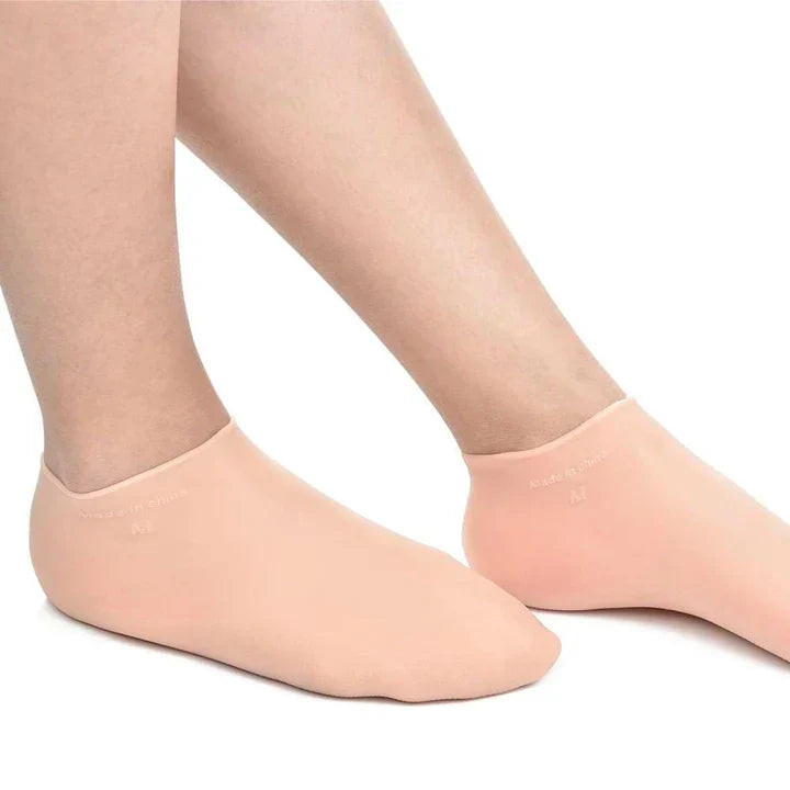 Meia de Silicone para Hidratar os Pés e Calcanhar Essence